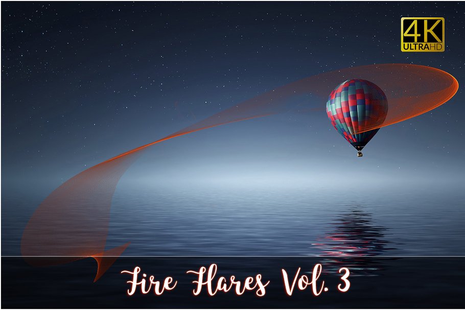 4K火焰耀斑叠层背景第3卷 4K Fire Flares Overlays Vol. 3插图