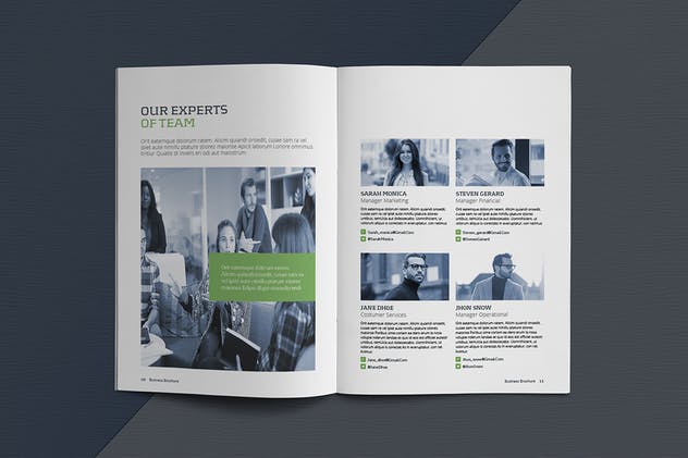 高逼格企业宣传画册设计模板素材 Business Brochure Template插图(7)