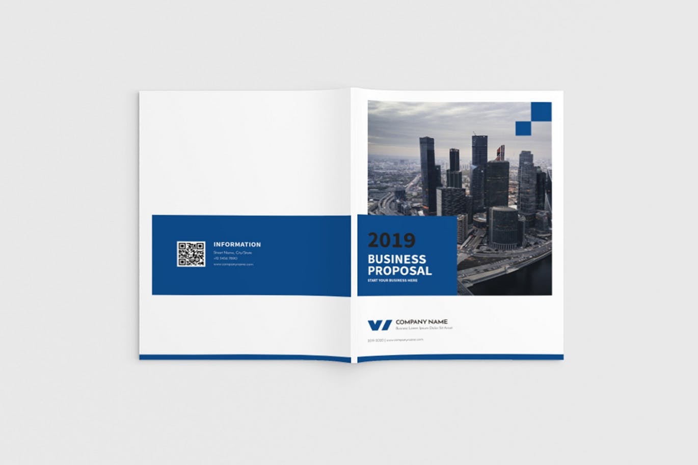 商业计划书/企业简介宣传画册设计模板 Walkers – A4 Business Brochure Template插图