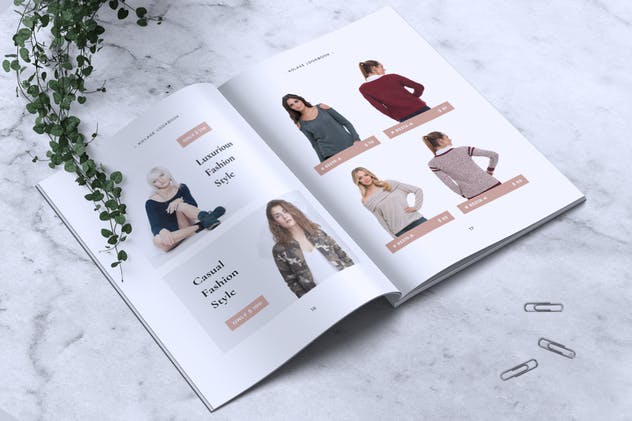 极简主义时尚服饰品牌产品手册INDD模板 KOLASE Minimal Fashion Lookbook插图(10)