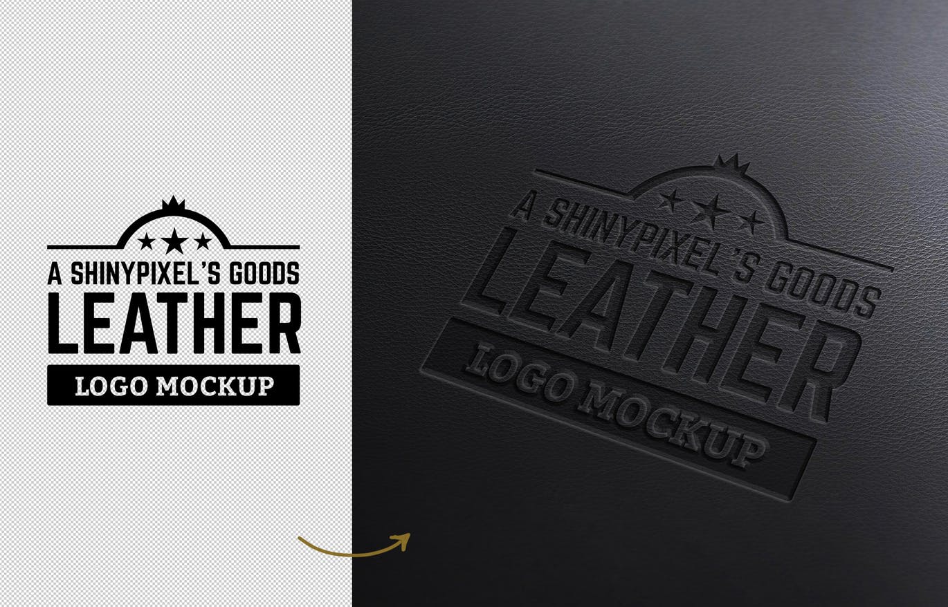 Logo品牌商标真皮印章效果样机v2 Leather Stamp Mockup Vol.2插图(1)