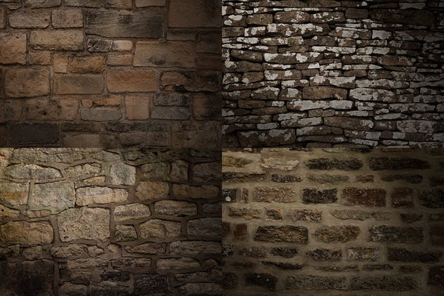 20款石墙纹理背景合集 Stone Wall Textures / Backgrounds插图(2)