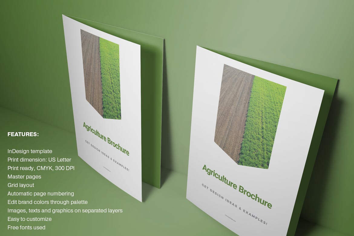 农业农场主题画册设计模板 Agriculture Brochure插图