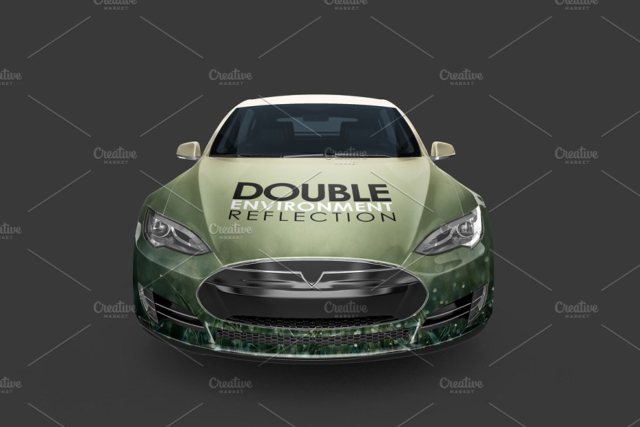 新能源充电汽车样机模板 Electric Car Mock Up插图(1)