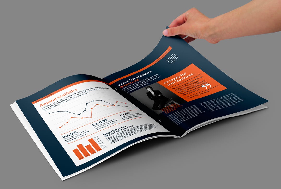 企业/行业年度报告（画册）设计模板 Annual Report Template插图(9)