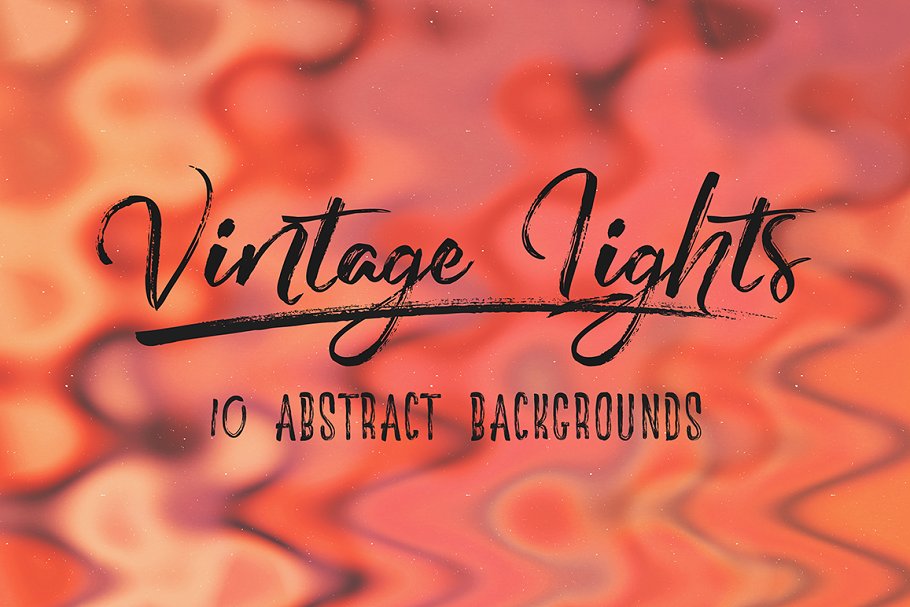 独特的复古灯光抽象背景 Vintage Lights: Abstract Backgrounds插图