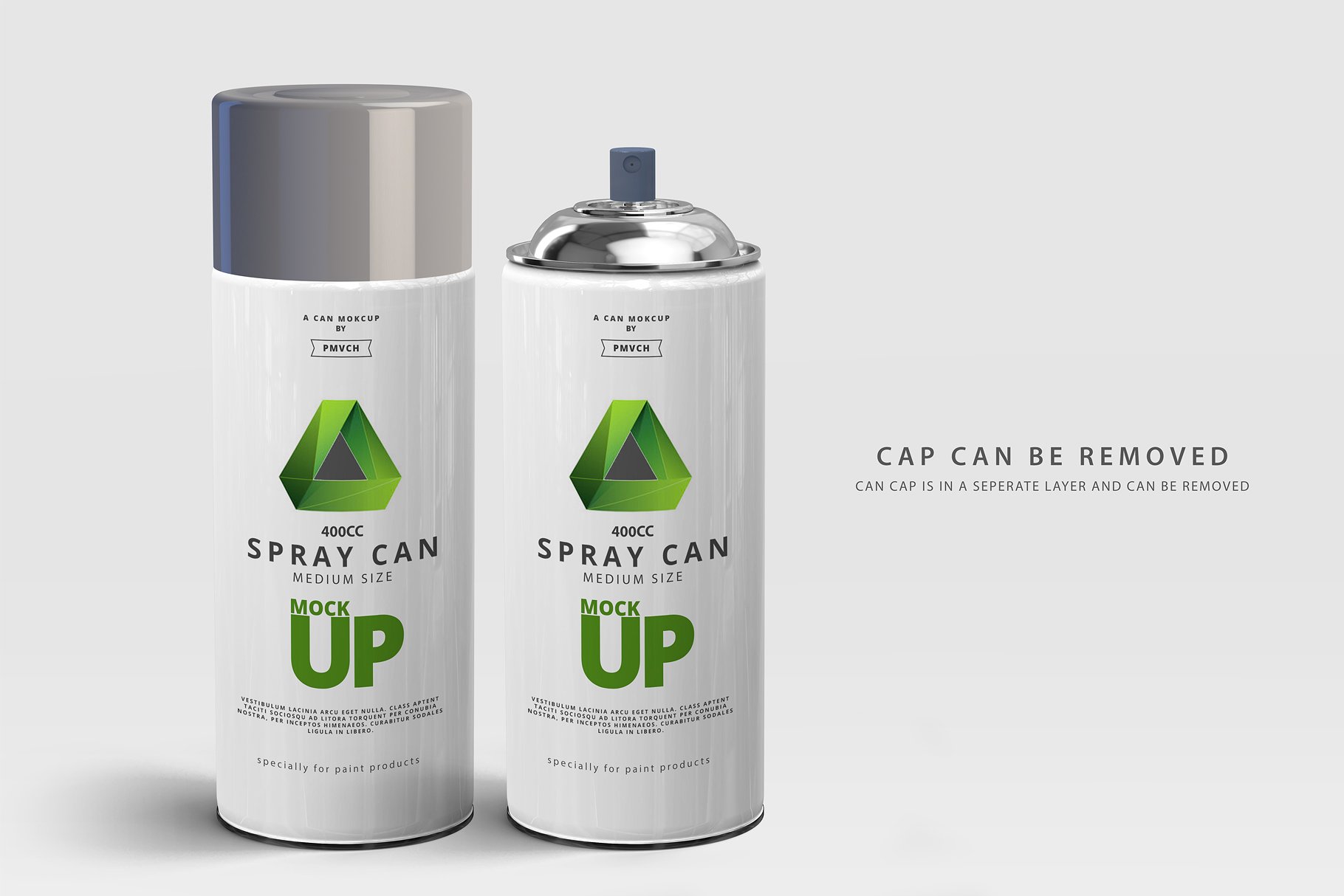 中等尺寸的喷雾罐展示样机 Spray Can Mockup – Medium Size [psd]插图(4)