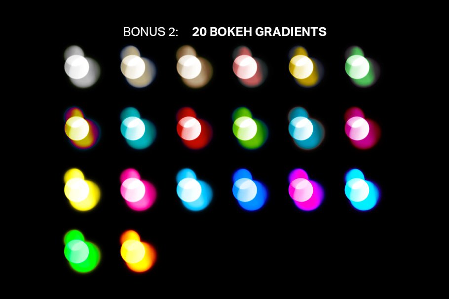 炫酷高光散景特效生成器PS动作 Bokeh Bomb Creation Kit插图(7)