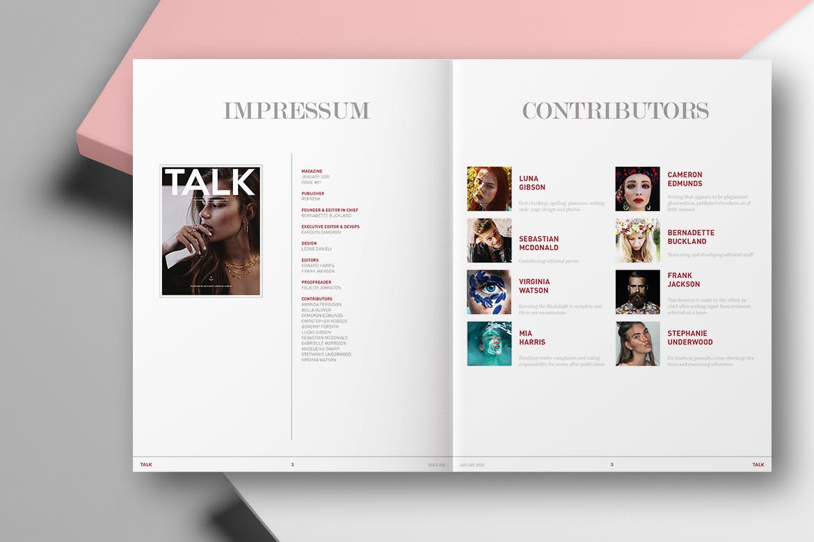 时尚生活周刊杂志设计模板素材 TALK | LIFESTYLE MAGAZINE插图(1)