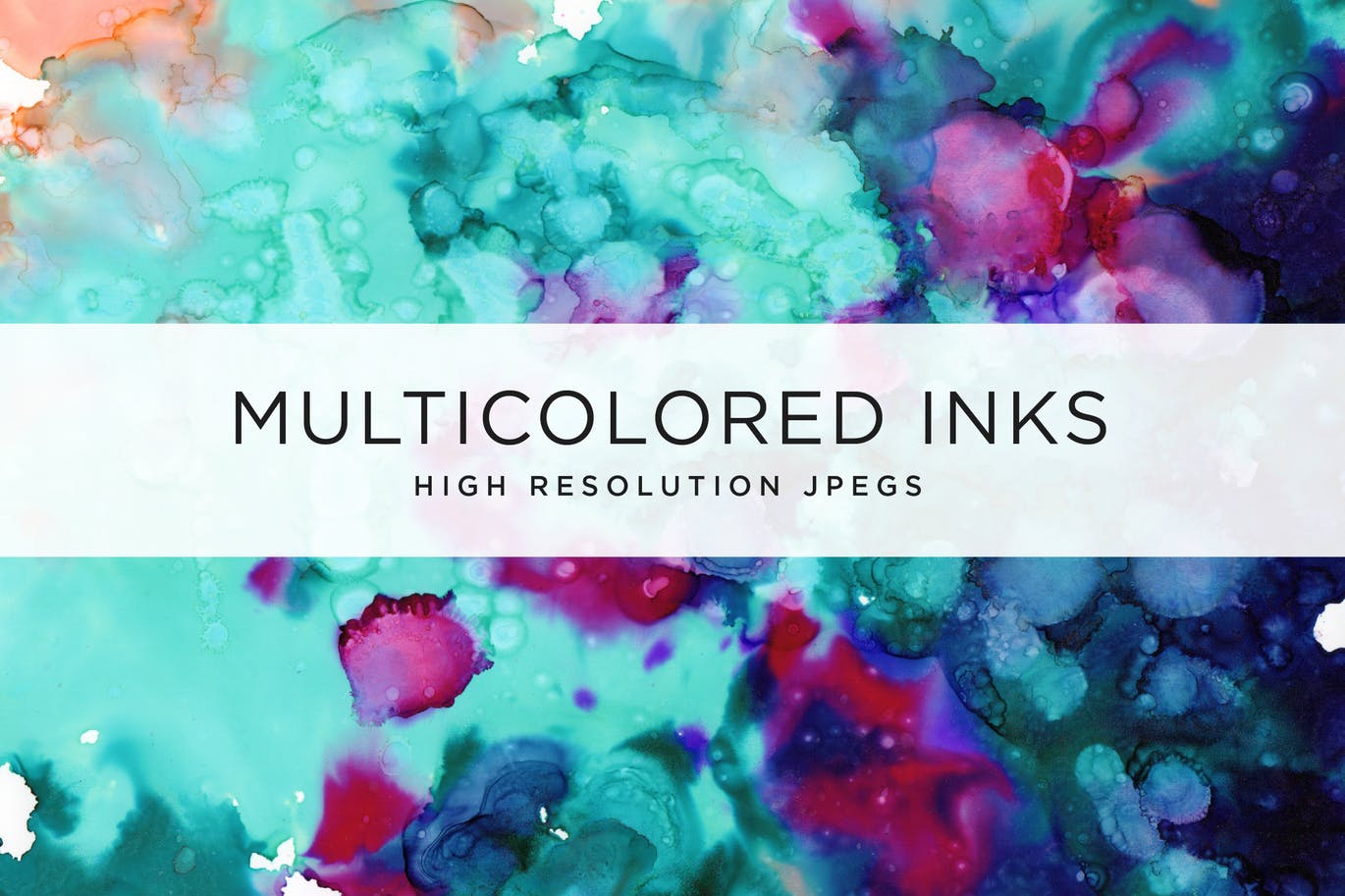 超大尺寸彩色墨水肌理纹理背景素材v1 Multicolored Inks – Volume 1插图