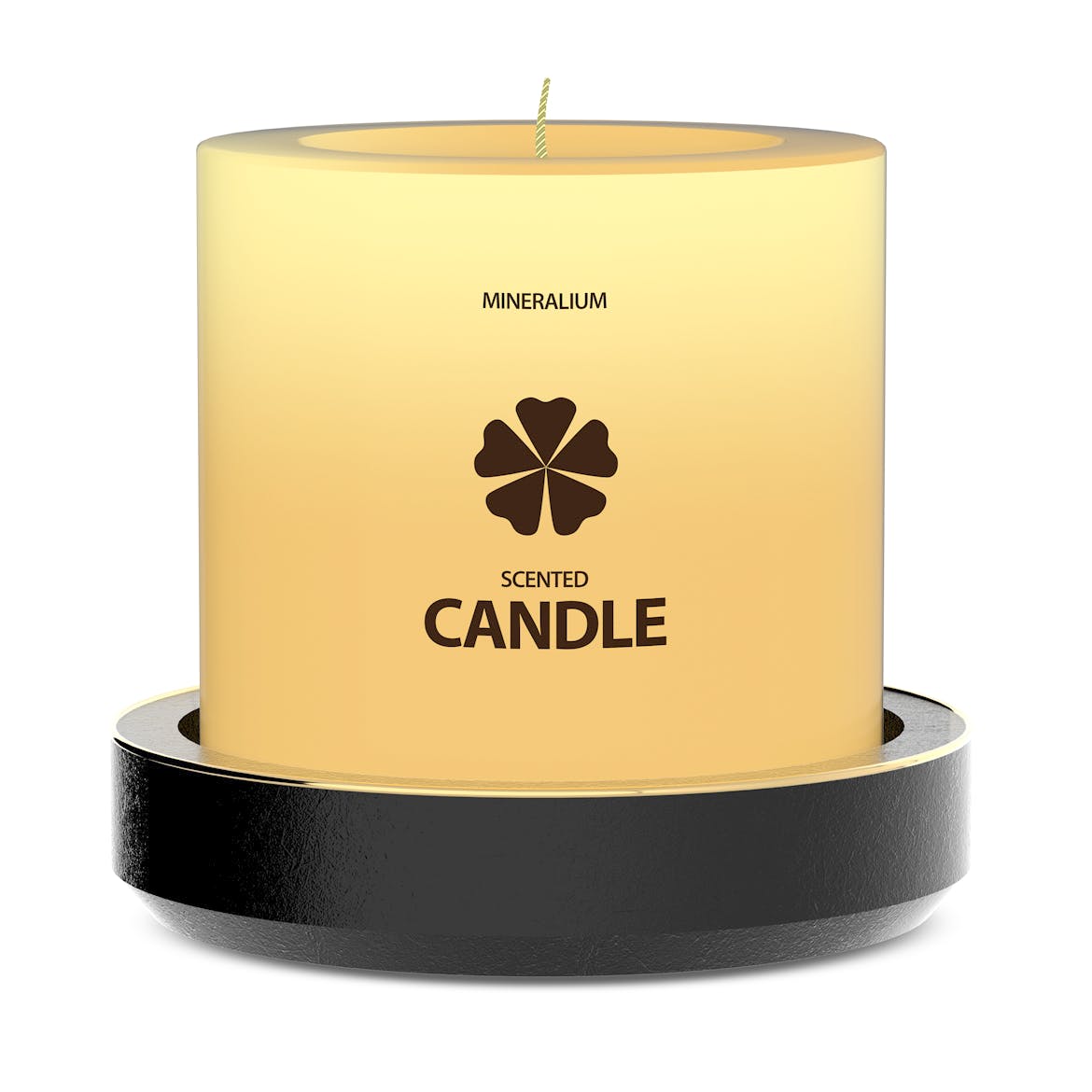 木制蜡烛外观设计PSD样机模板 Wooden Candle PSD Mock-ups插图(1)