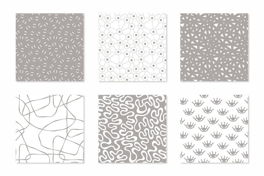 零散图形无缝图案纹理 Scattered Seamless Patterns插图(4)