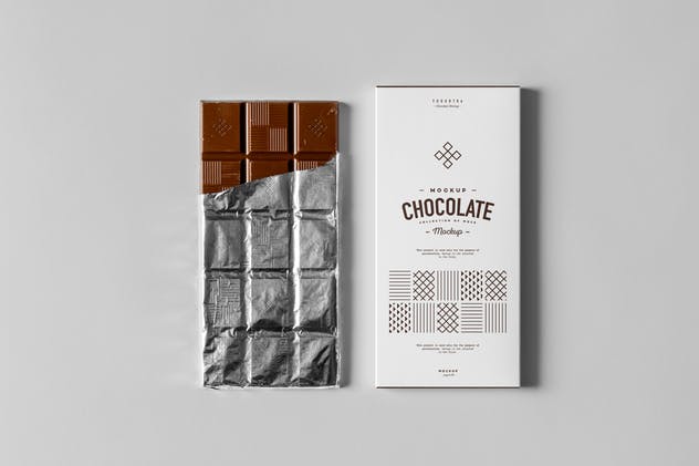 巧克力包装外光样机模板 Chocolate Mock-up插图(5)