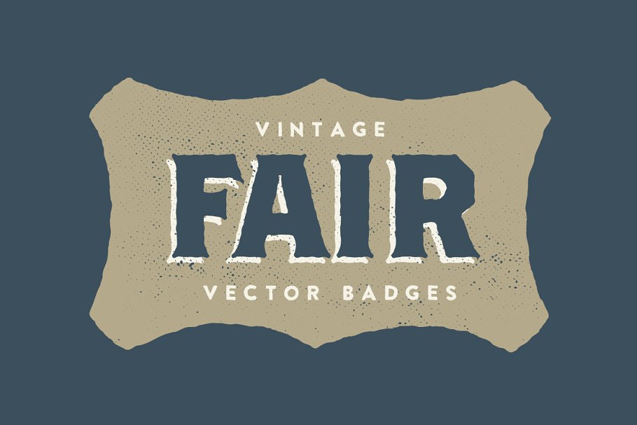 15款复古徽章设计模板 15 Vintage Fair Badges插图