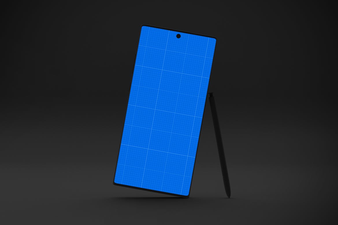 Note 10大屏手机屏幕预览样机模板 Dark Note 10 Mockup插图(8)