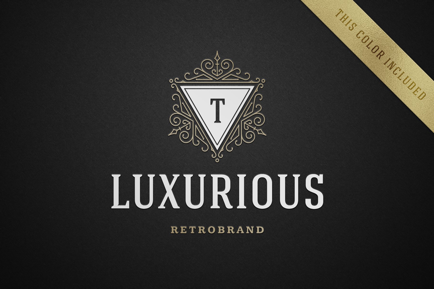 华丽复古感金箔奢侈品牌logo设计 Luxury ornament logo插图(2)
