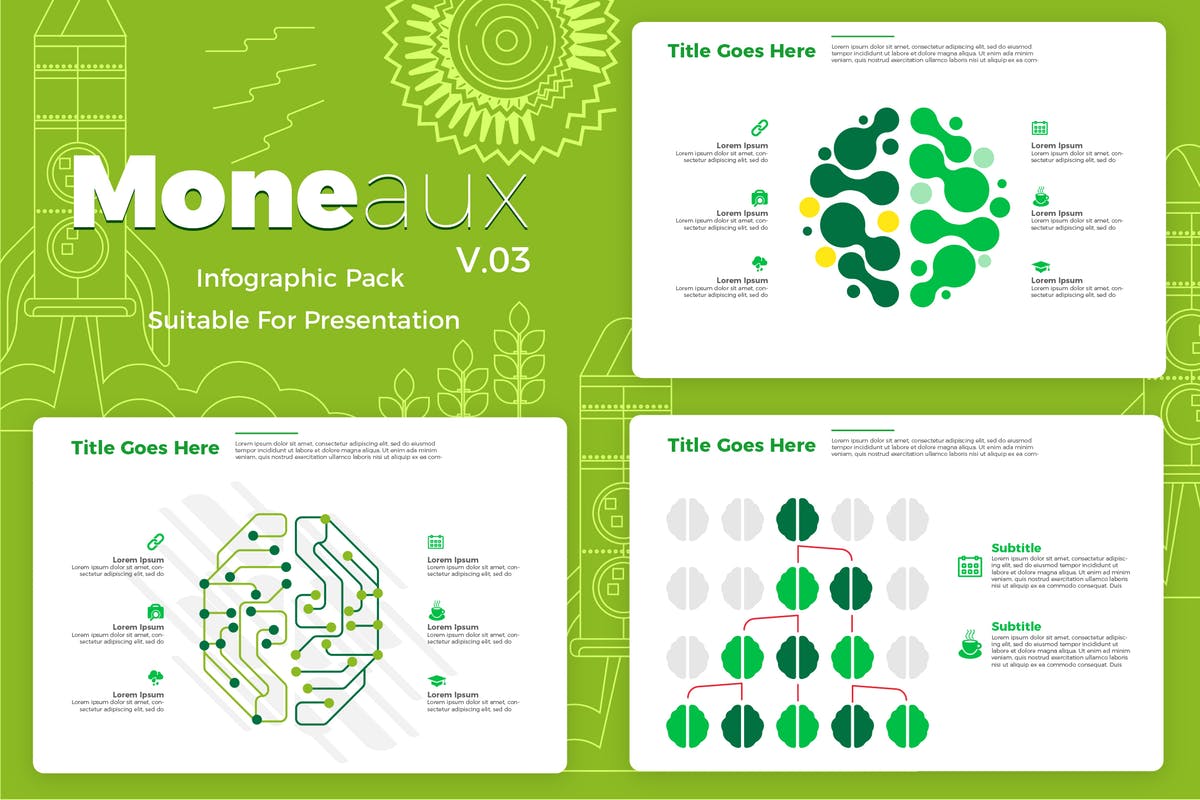 企业商业主题信息图表矢量设计模板v3 Moneaux v3 – Infographic插图