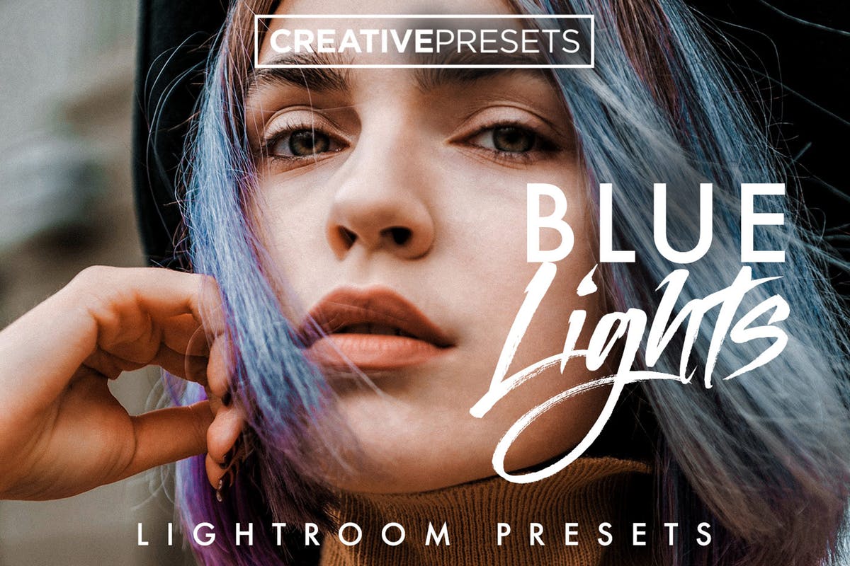 蓝色/紫罗兰色照片调色LR预设 Cool Blue Lightroom Presets插图
