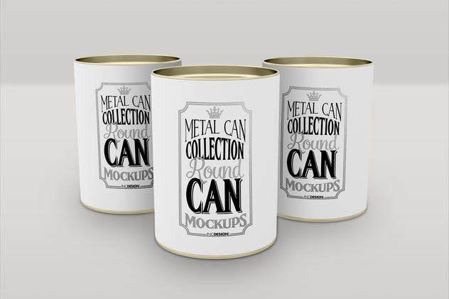 各类金属罐头样机模板合集 Metal Can Mockup Collection Vol. 1插图(5)