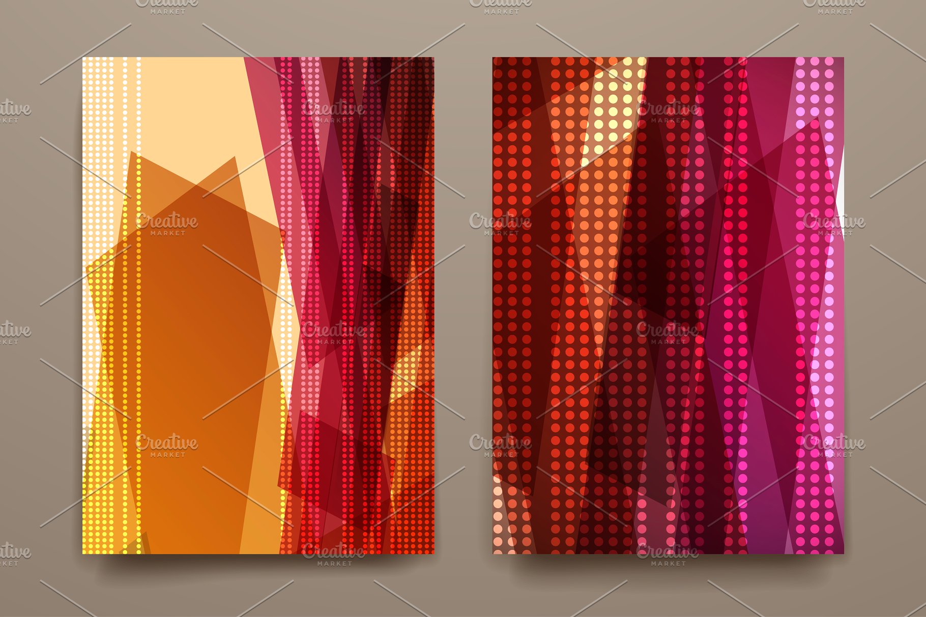抽象几何线条叠加图形背景 Abstract Backgrounds插图(4)