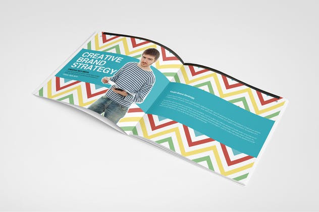 多彩品牌手册画册设计模板 The Colorful – Brand Book Template插图(4)