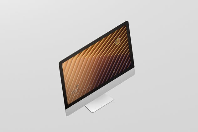 iMac电脑桌面屏幕样机模板 Desktop Screen Mockup插图(4)
