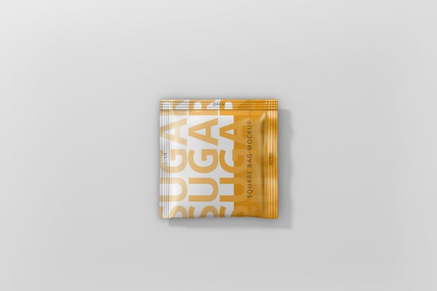 方形调料/糖袋包装样机模板 Salt / Sugar Bag Mockup – Square插图(5)