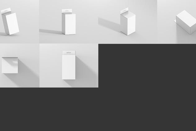 矩形挂耳纸盒包装盒样机 Package Box Mockup – Rectangle with Hanger插图(8)