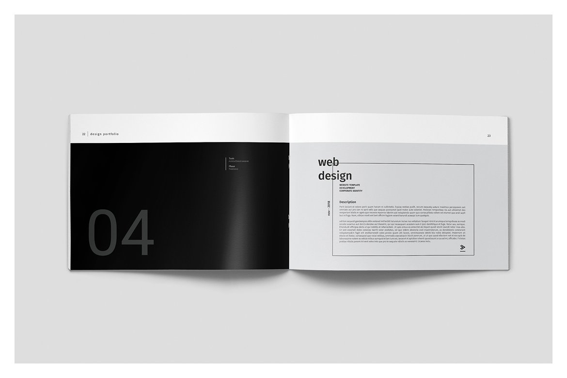 设计感强的多用途平面画册组合模板插图(12)