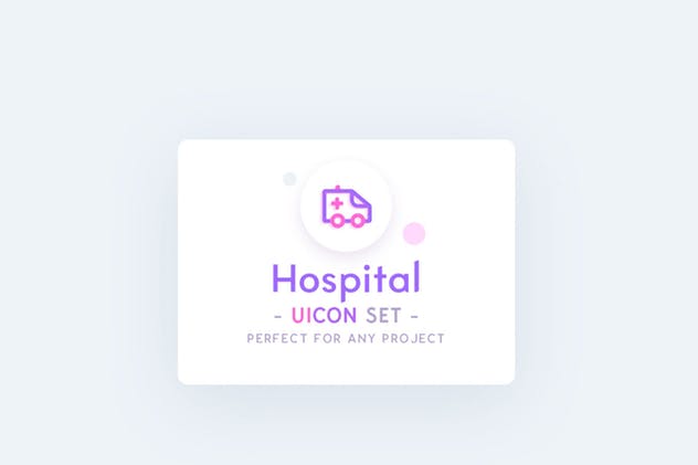 医院医疗主题矢量图标素材[AI, EPS, XD] UICON Hospital Icons插图(1)