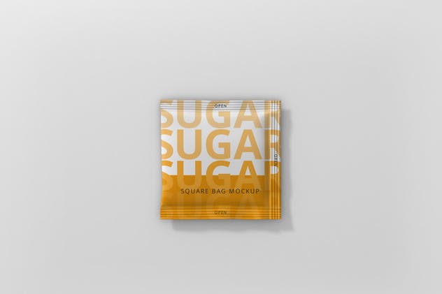 方形调料/糖袋包装样机模板 Salt / Sugar Bag Mockup – Square插图(7)