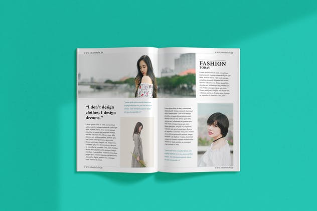 时尚杂志服装产品目录设计模板 Lookbook – Fashion Magazine插图(2)
