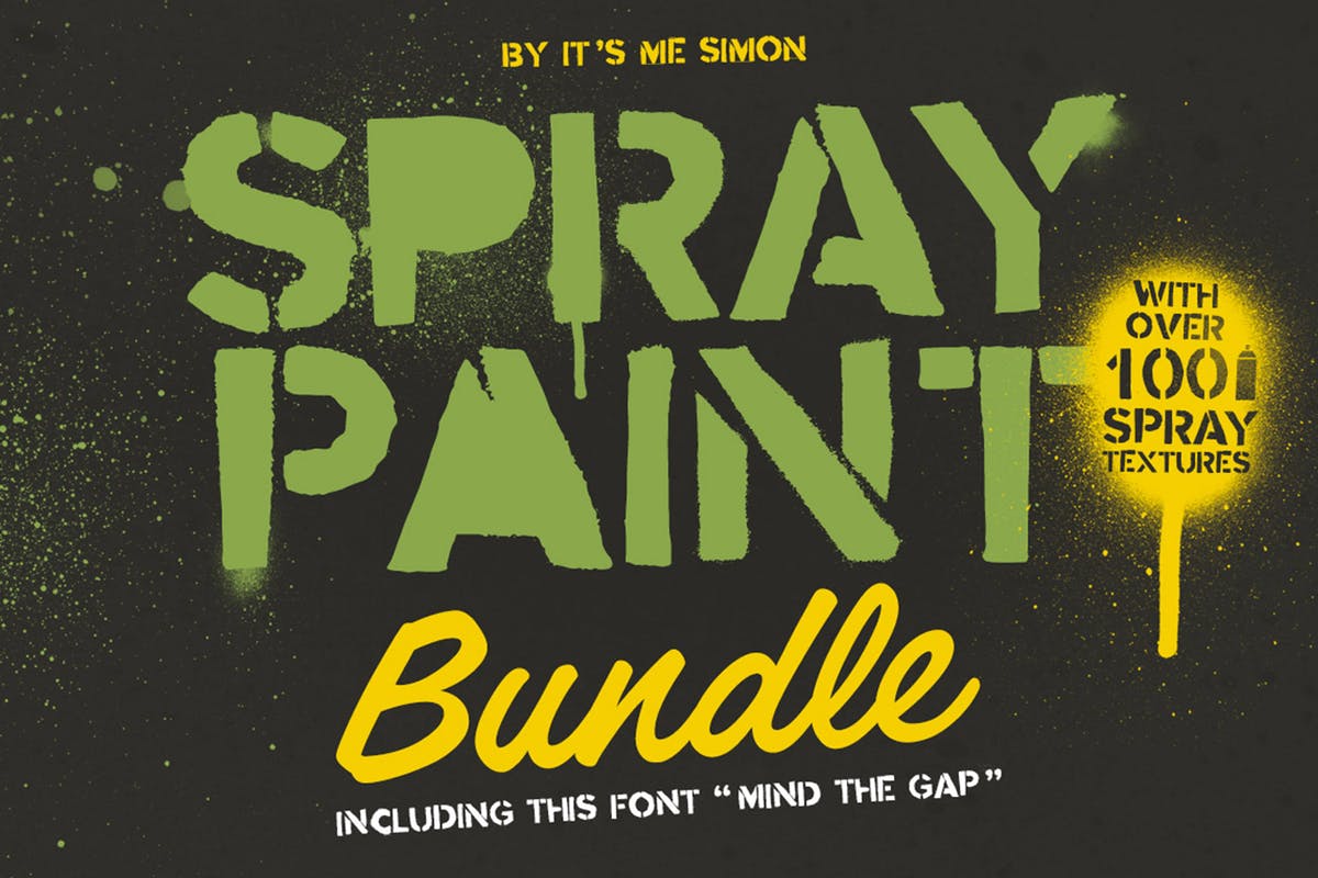 高分辨率涂料喷漆肌理纹理套装 Spray Paint Bundle插图