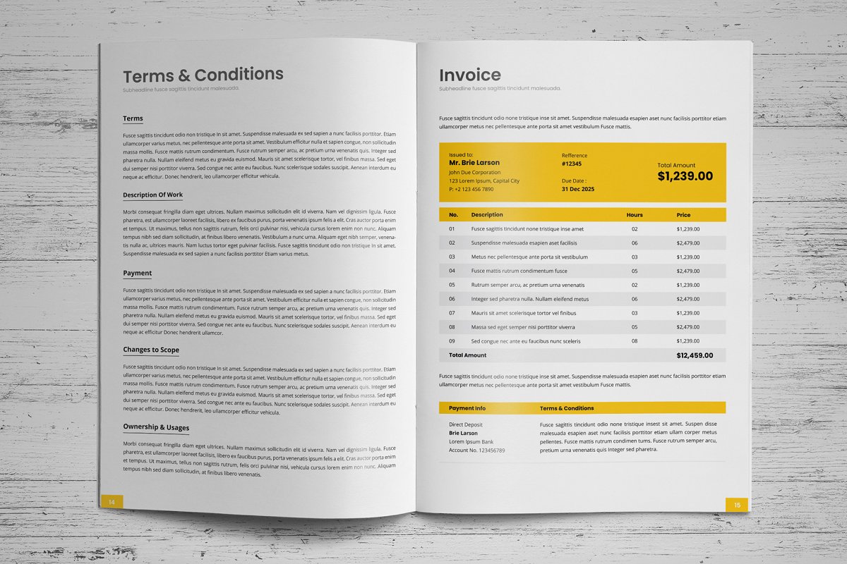 商业项目业务提案手册设计模板插图(9)