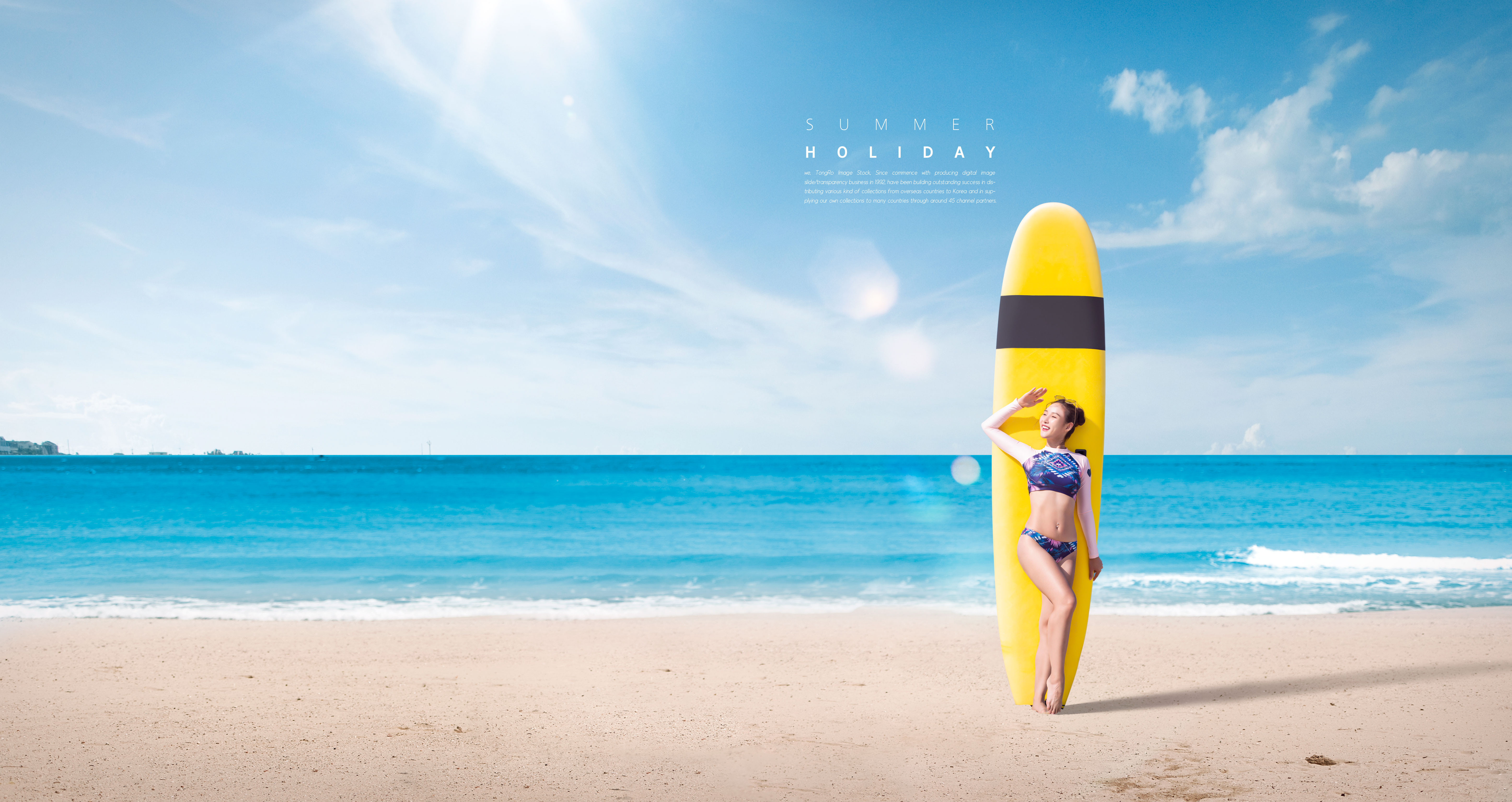 夏季海滩旅行度假活动广告海报模板套装[PSD]插图(4)
