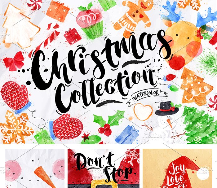 圣诞节主题设计物料素材合集 Christmas Collection插图