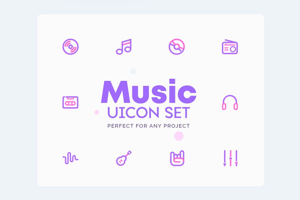 音乐主题UI图标素材 UICON Music Icons插图