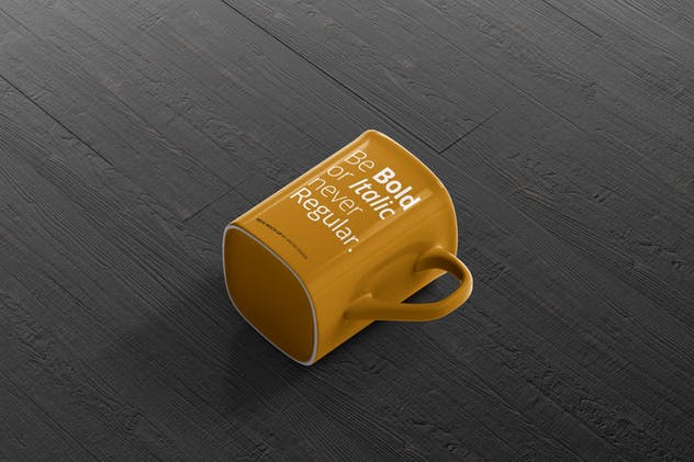 方形马克杯咖啡杯样机展示模板 Mug Mockup – Square插图(10)