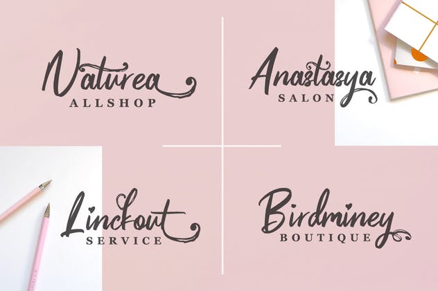 充满爱意独特设计英文手写字体 Pinkalova – Handwritting Script Font插图(3)