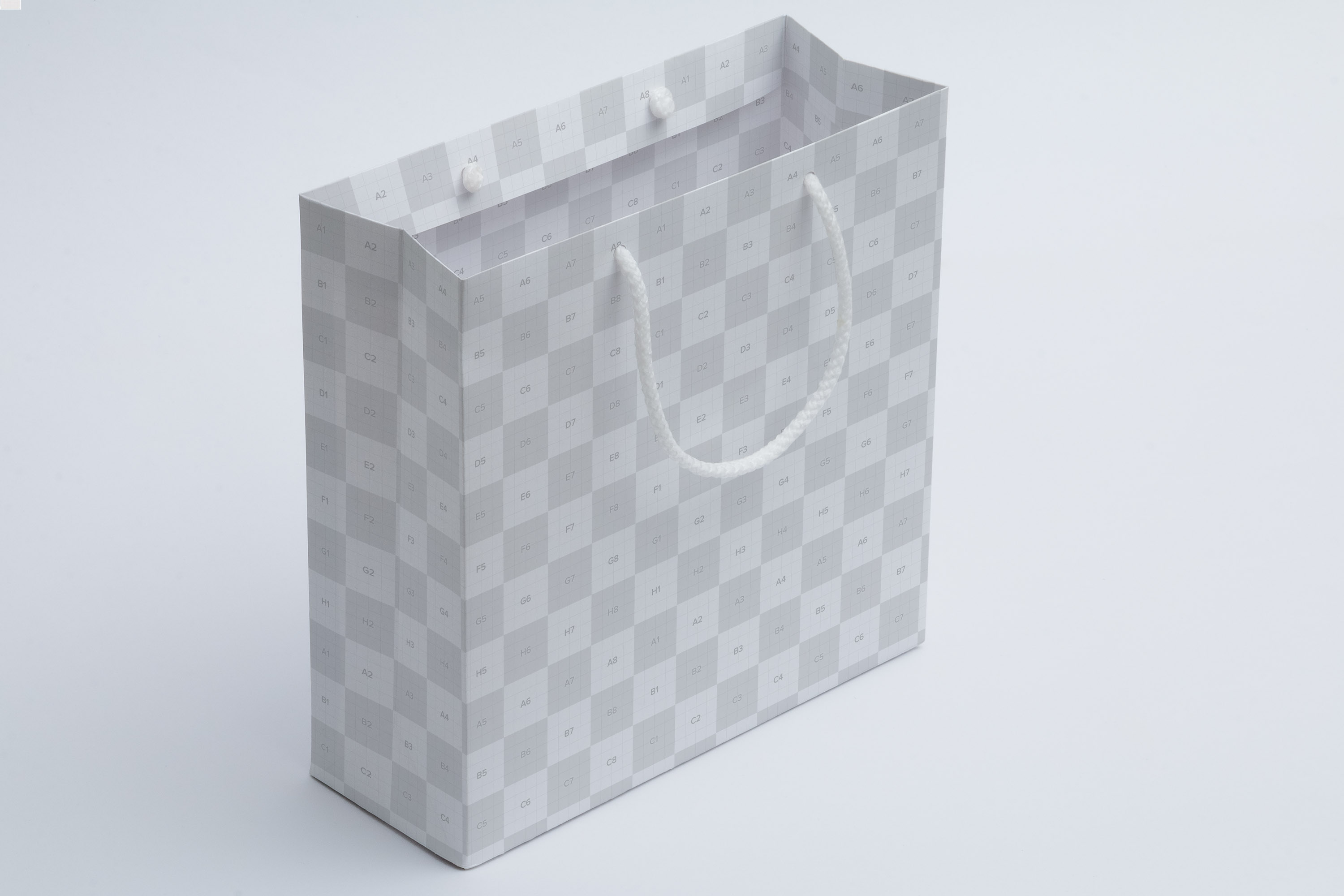 购物袋纸袋设计图展示样机06 Shopping Bag Mockup 06插图(1)