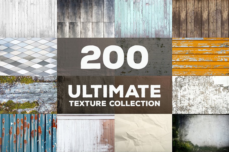 极力推荐：200款超清各种类型纹理合集 Ultimate Textures Package插图