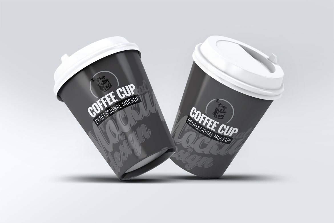 一次性咖啡纸杯外观设计样机v1 Coffee Cup Mock-Up V.1插图(4)