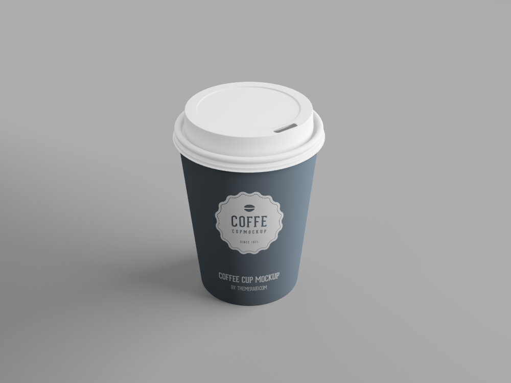 咖啡纸杯/一次性纸杯设计PSD样机模板 Free Disposable Psd Cup Mockup插图