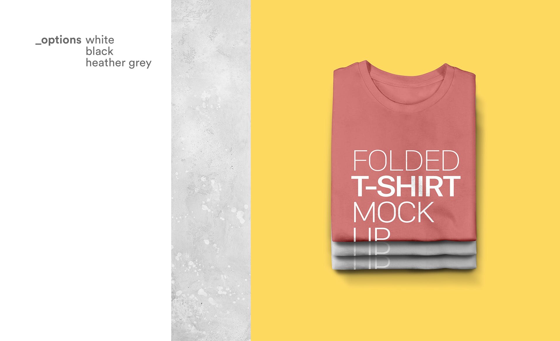 T恤外观设计折叠效果图样机模板v2 T-shirt Mockup Vol 02插图(2)