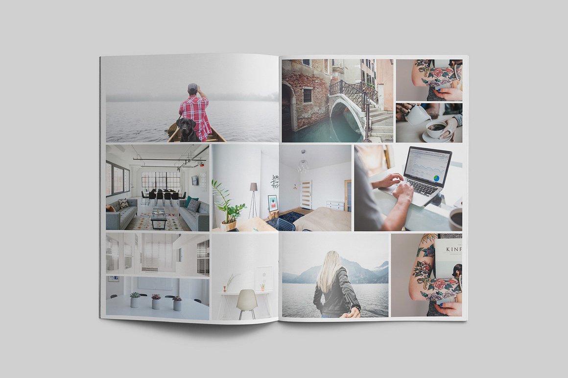 100页漂亮极简的商业化杂志模板下载[indd]插图(5)