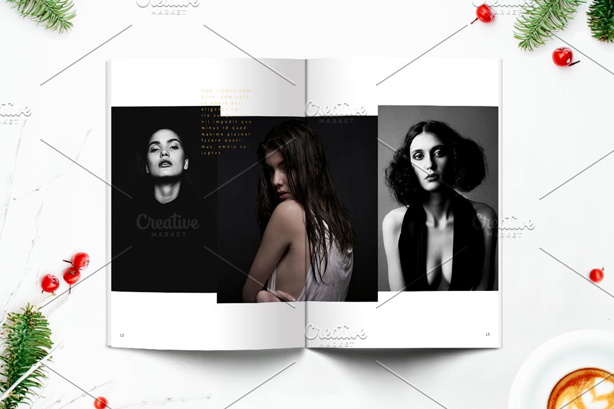 时尚摄影生活杂志设计模板插图(3)