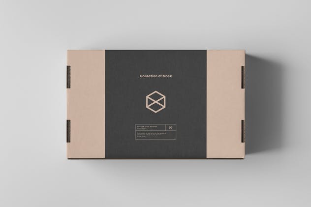 纸箱盒鞋盒礼品盒包装样机模板 Carton Box Mockup 23x14x8插图(7)