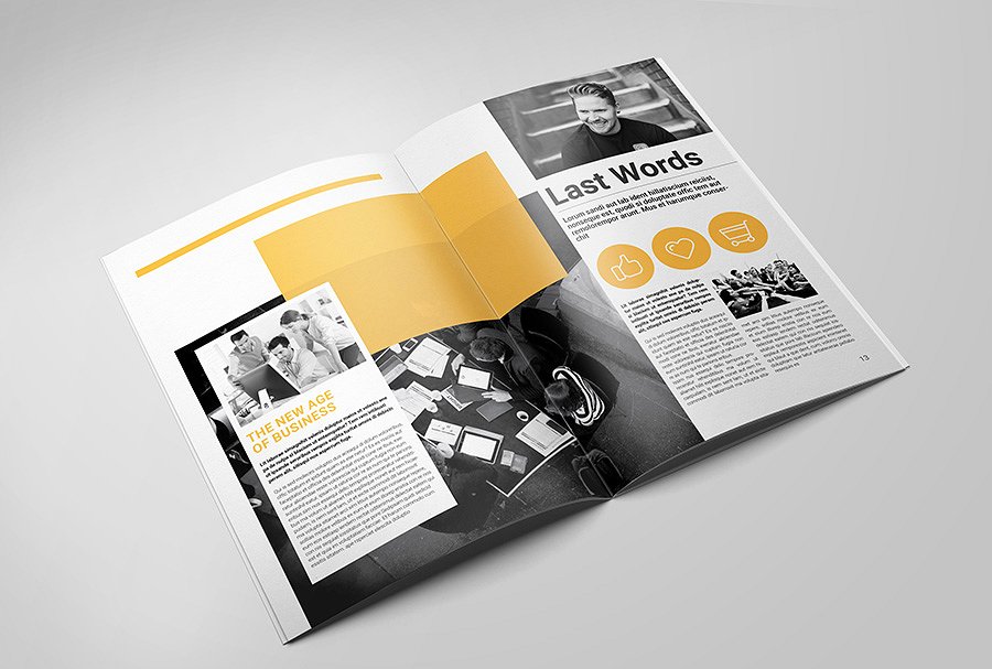 简约实用风格企业画册宣传杂志设计模板v6 Creative Brochure Vol.6插图(5)