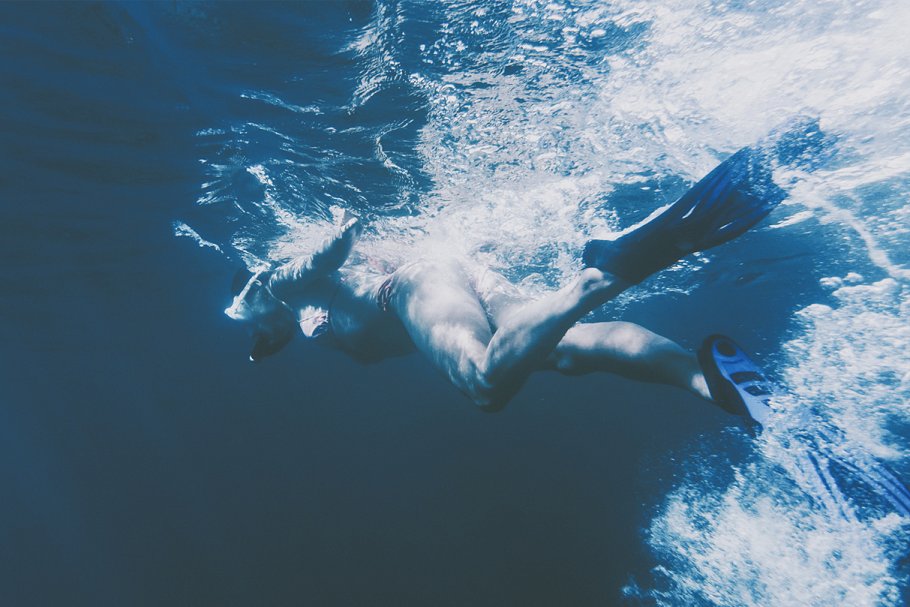 潜水主题高清照片素材 Young woman underwater Photo Bundle.插图(12)