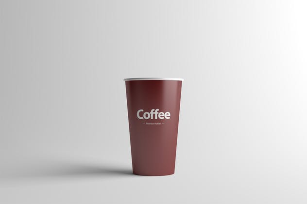 中等尺寸咖啡纸杯样机展示模板 Paper Coffee Cup Mock-Up – Medium插图(4)
